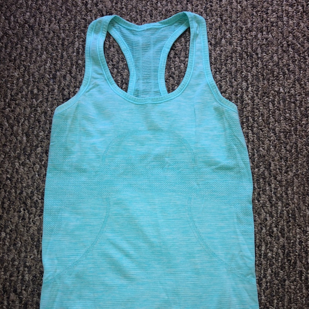 Blue Lululemon swiftly tech tank